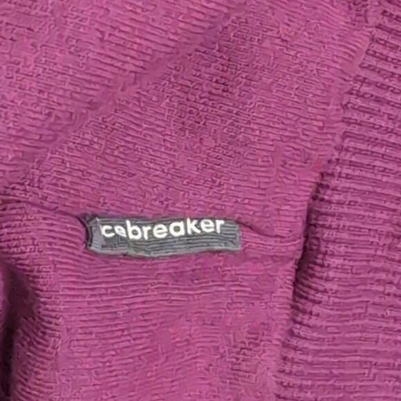 Icebreaker Purple Long Sleeve Crew Neck 200 Merino Cotton Wool Sweatshirt Size M - Picture 4 of 11